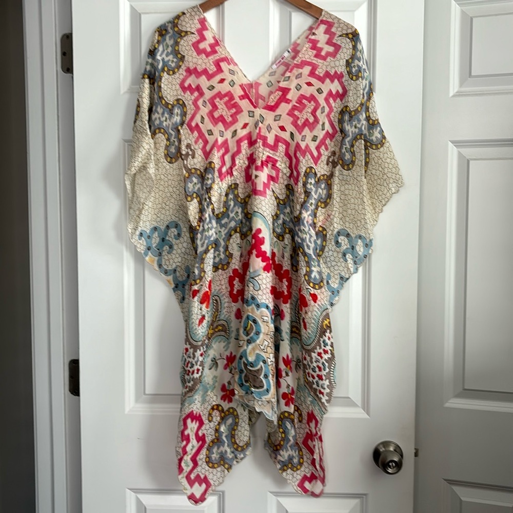 Johnny Was Printed Tunic Bohemian Medium - Picture 1 of 12